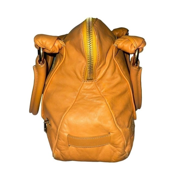 NOTFOR SALE!!!MARC JACOBS 2008 RESORT COLLECTION LEATHER SATCHEL TOTE BAG MANGO - Picture 11 of 16